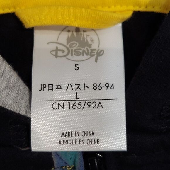 Disney Lilo and Stitch Black Allover Print Zipper Hoodie Sweatshirt Sz S - Picture 5 of 9